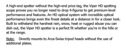 VORTEX VIPER HD 15-45X65 ANGLED SPOTTING SCOPE - Image 5